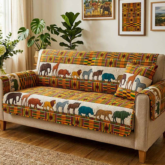 Safari Line Quilted Sofa Cover NCU0NXD1847