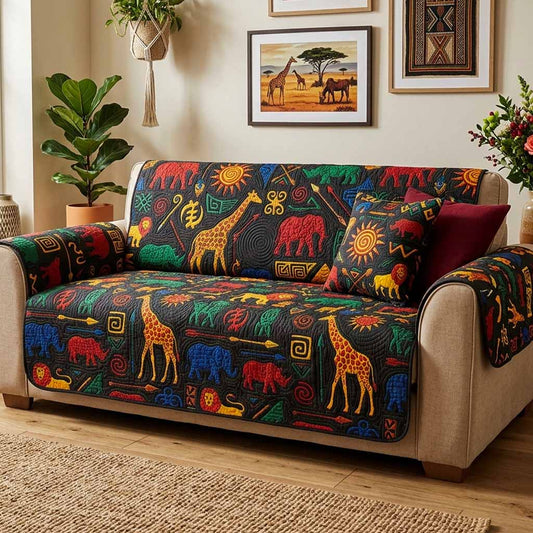 Safari Night Quilted Sofa Cover NCU0NXD1836
