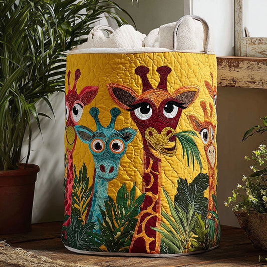 Safari Whimsy Quilted Laundry Basket NCU0PTT985