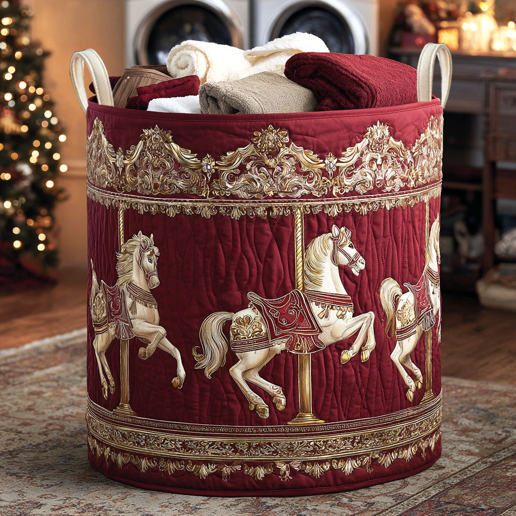 Saffron Mirage Quilted Laundry Basket NCU0NTV751