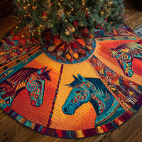 Sagebrush Geometry Burst Quilted Tree Skirt NCU0NXD1031