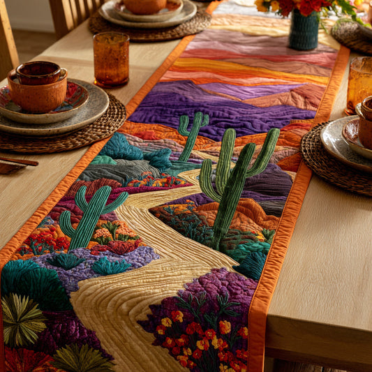 Saguaro Cactus Quilted Table Runner NCU0HNH325
