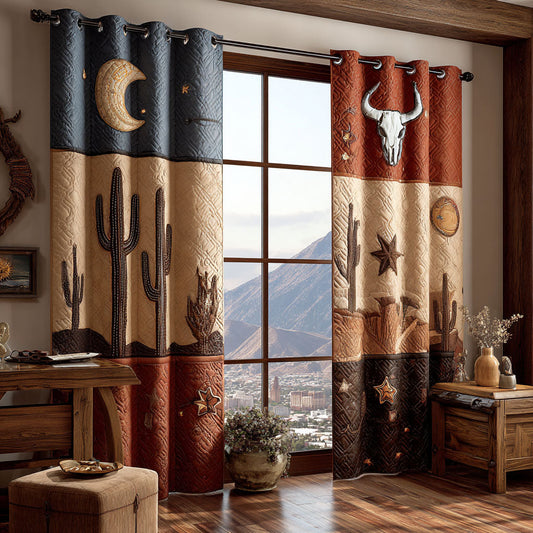 Saguaro Moonrise Quilted Curtains NCU0PTT2722