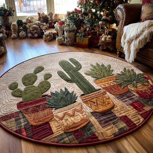 Saguaro Spirit Quilted Round Mat NCU0DV1363