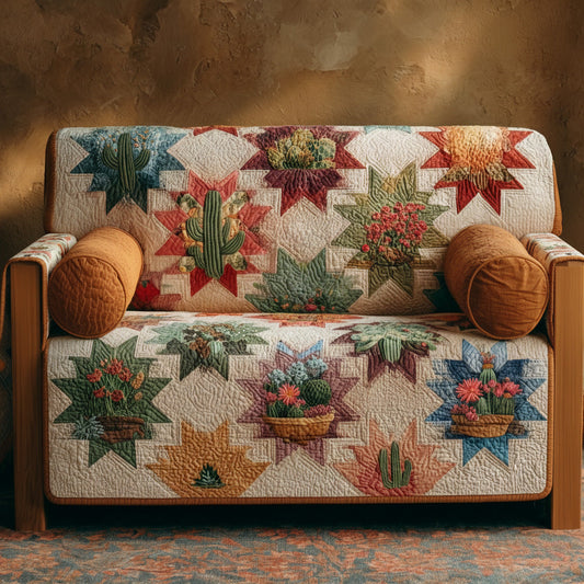 Saguaro Starburst Quilted Sofa Cover NCU0LDH226