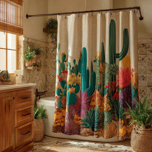 Saguaro Sunset Shower Curtain NCU0DDK2391