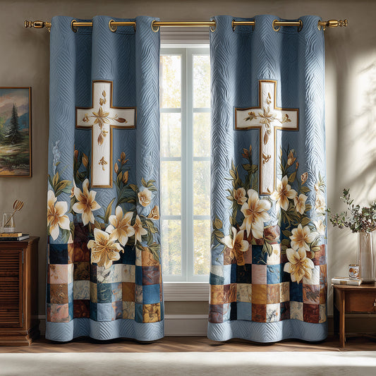 Sanctuary Petals Quilted Curtains NCU0TH3759