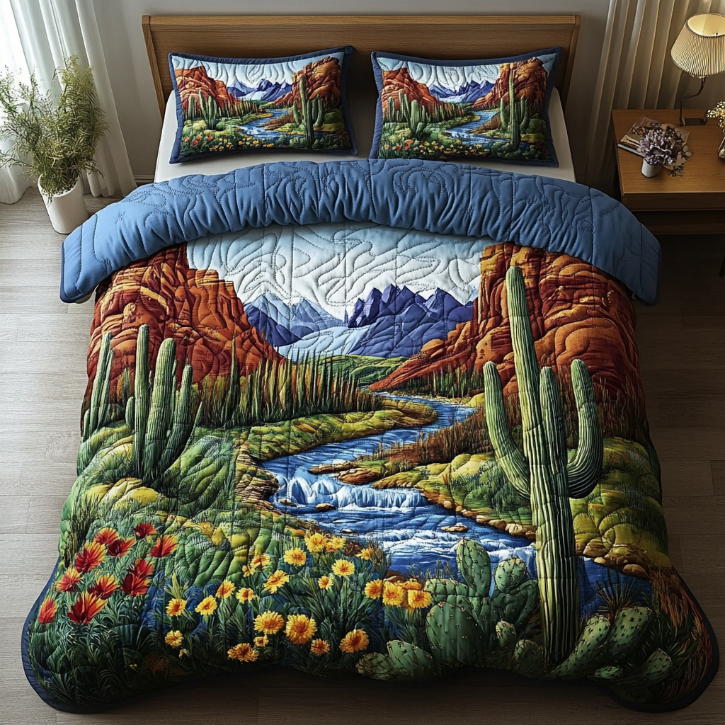 Sand Dunes Cacti Duvet Cover Set NCU0DV310