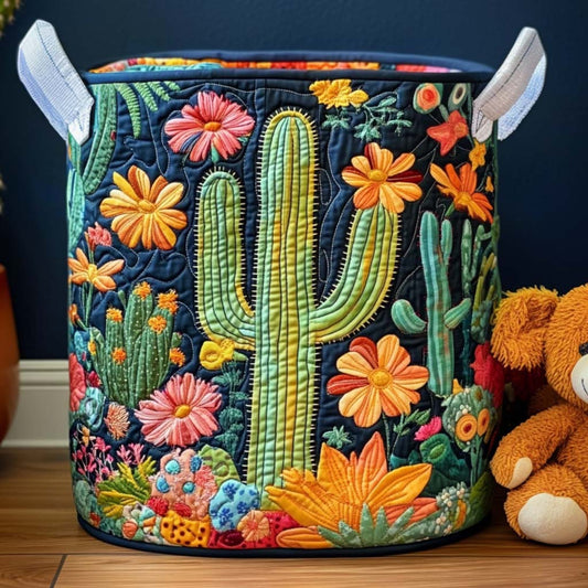 Sandy Sunset Quilted Laundry Basket NCU0NNT1998