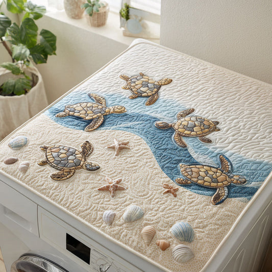 Sandy Toes Quilted Washer and Dryer Cover NCU0PTT1076