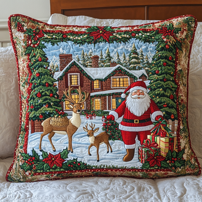 Santa Arrival Quilted Pillow Case NCU0NNT033