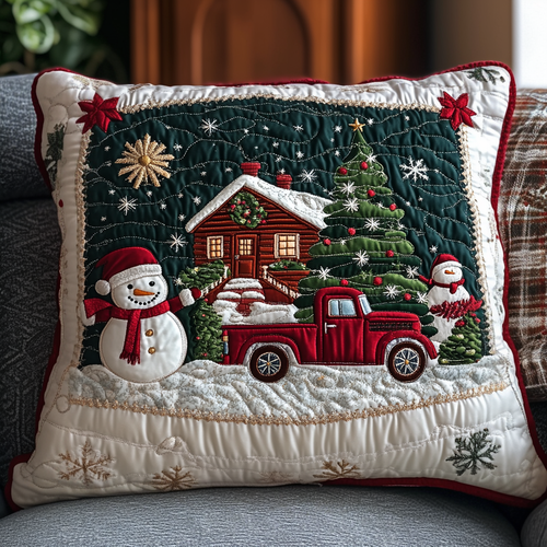 Santa Journey Quilted Pillow Case NCU0NNT053