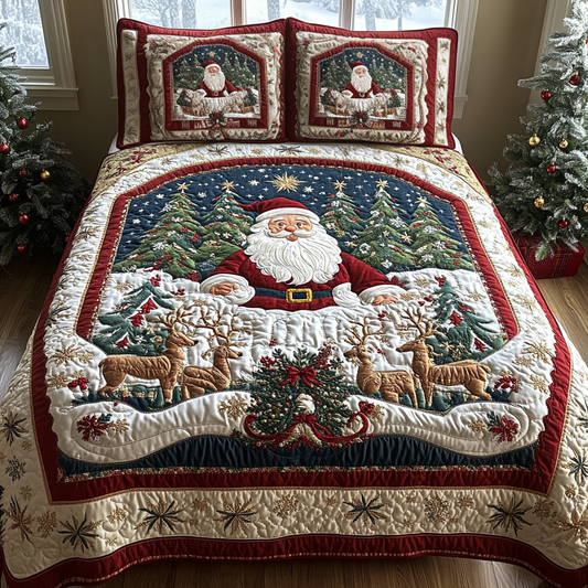 Santa Big Night Quilted Bedding Set NCU0DV035