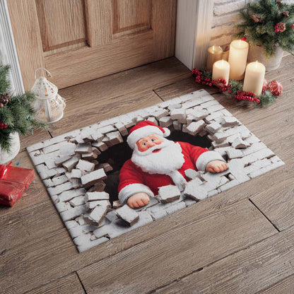 Santa Brick Wall Doormat NCU0XD1052