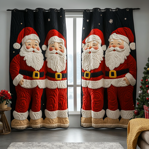 Santa Cheer Quilted Curtains NCU0DDK1712