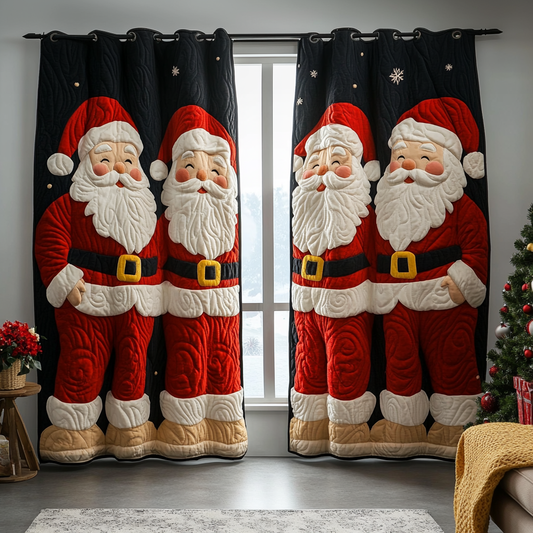 Santa Cheer Quilted Curtains NCU0DDK1712