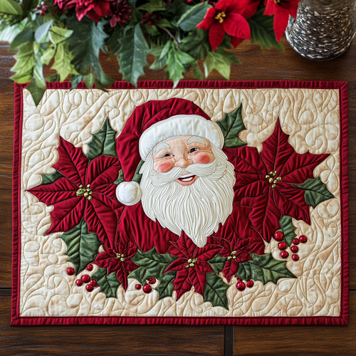 Santa Cheer Quilted Place Mat NCU0DDK1583