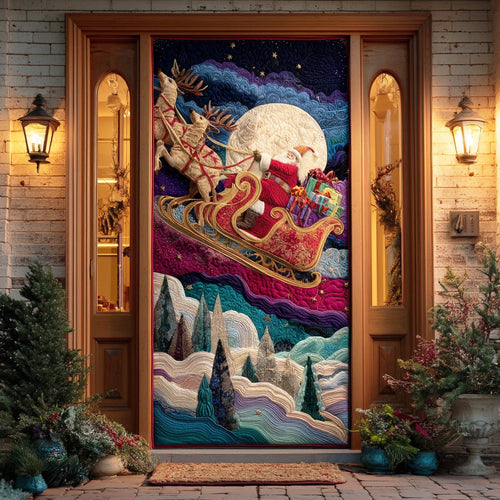 Santa Christmas Eve Quilted Door Cover NCU0TD1465