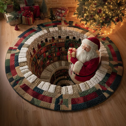 Santa Claus Haven Quilted Round Mat NCU0HNH628