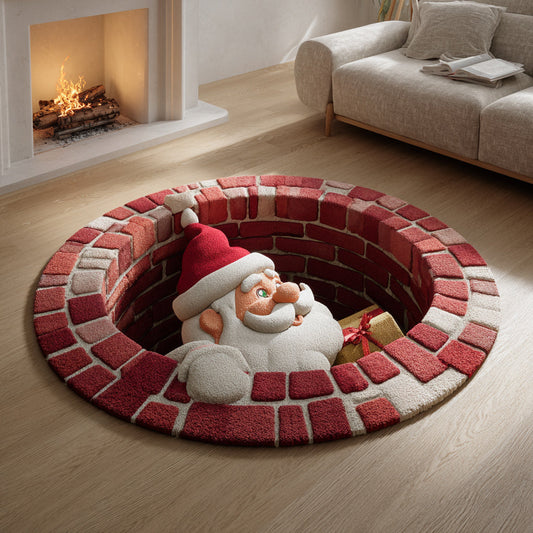 Santa Claus Shaft Phantom Round Carpet NCU0HH835