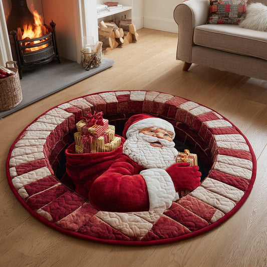 Santa Claus Stack Specter Round Carpet NCU0HH837