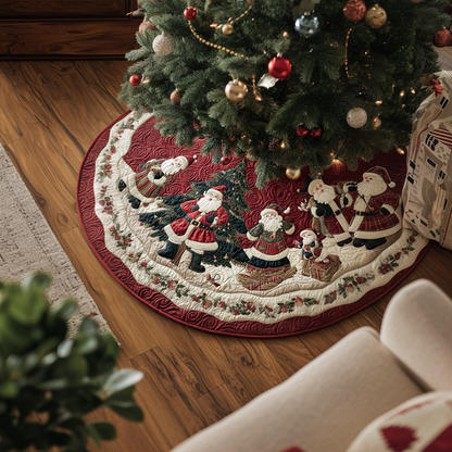 Santa Dream Christmas Quilted Tree Skirt NCU0DDK1667