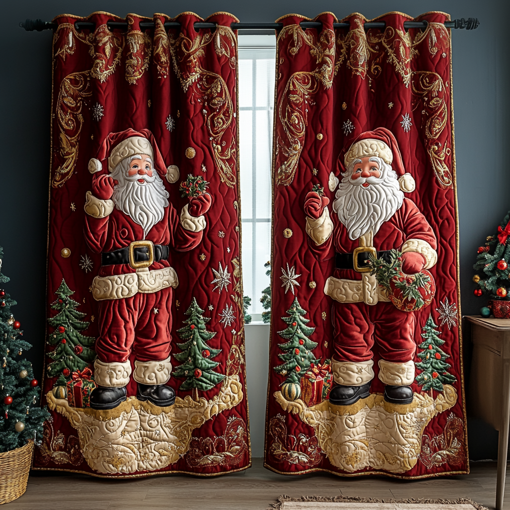 Santa Dream Quilted Curtains NCU0DDK1714