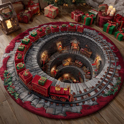 Santa Express Round Carpet NCU0XD1424