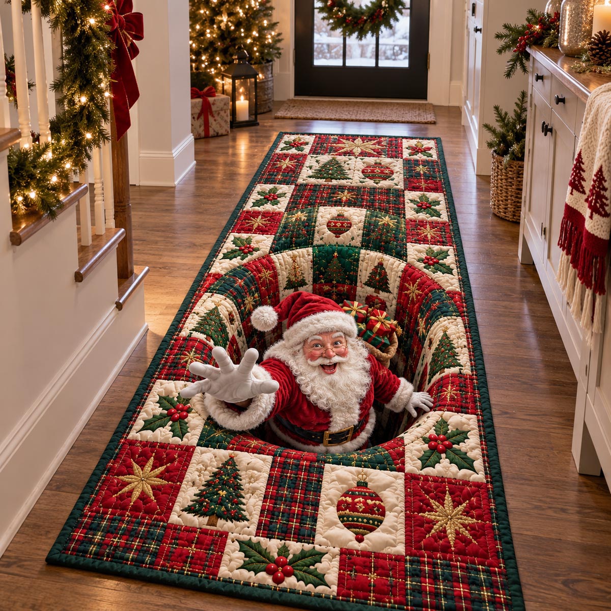 Santa Hallway Surprise Runner Carpet NCU0DV2474