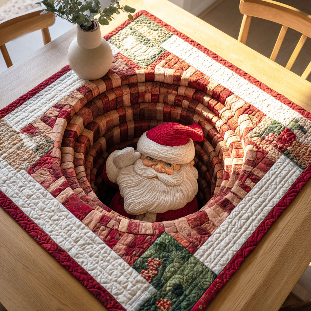 Santa Journey Quilted Table Topper NCU0NTD219