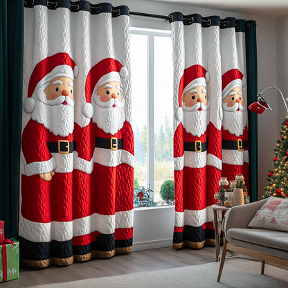 Santa Joy Quilted Curtains NCU0DDK1709