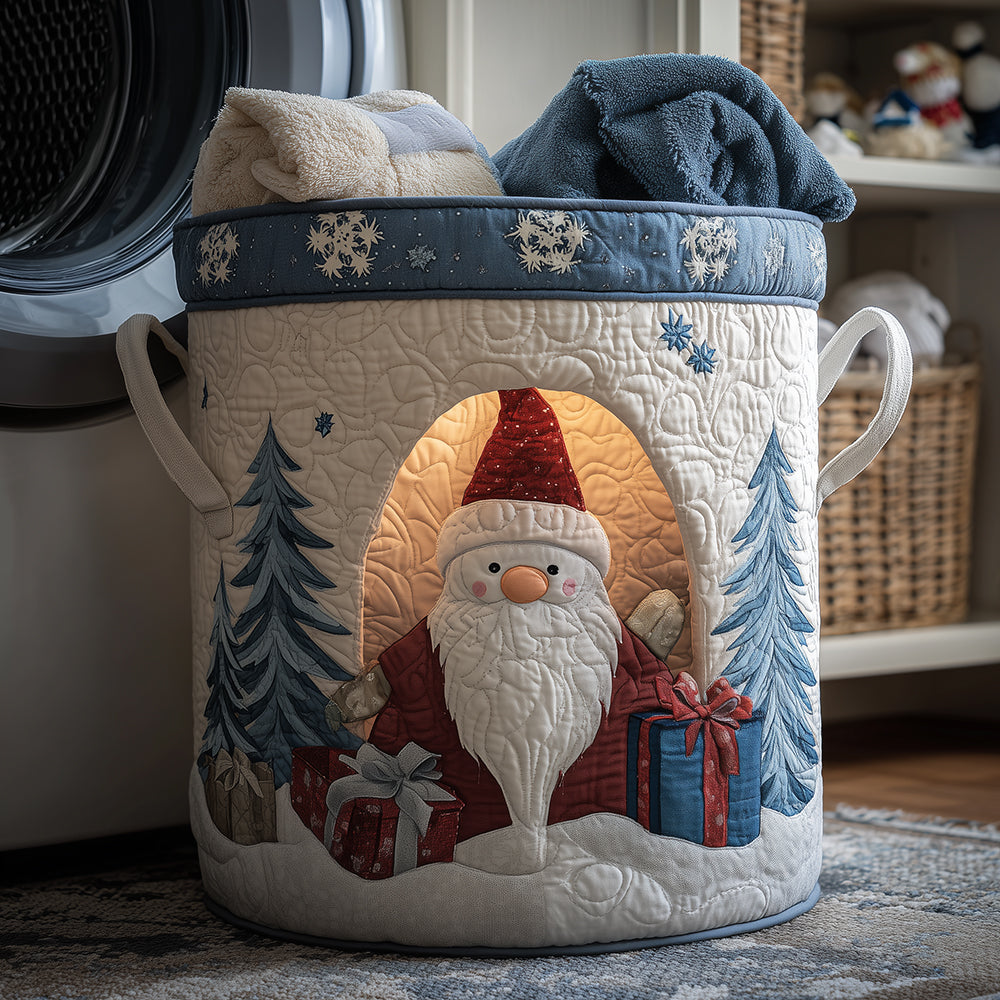 Santa Joy Quilted Laundry Basket NCU0TH3269