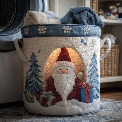 Santa Joy Quilted Laundry Basket NCU0TH3269