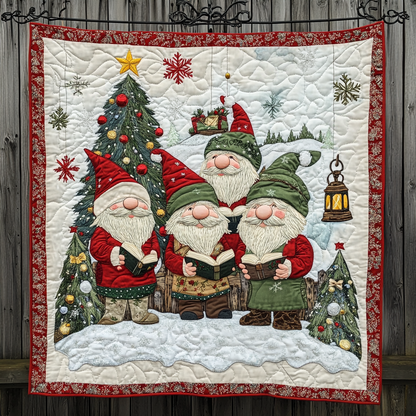 Santa Little Gnomes Quilted Blanket NCU0DK911