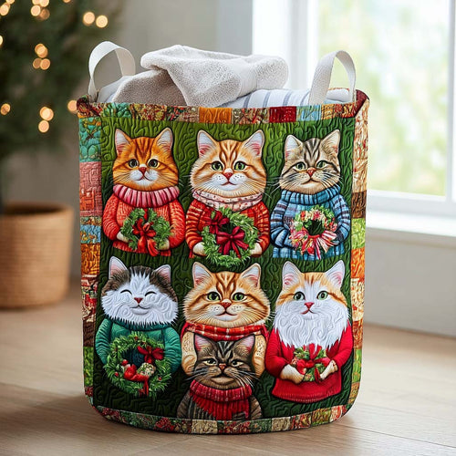 Santa Paws Quilted Laundry Basket NCU0NNL012