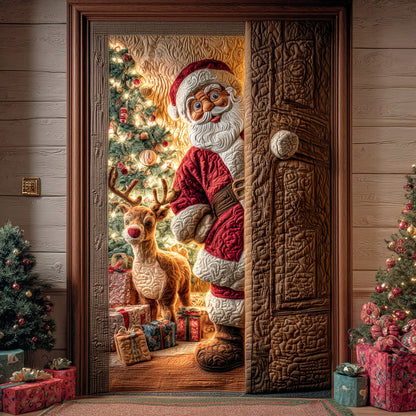 Santa Star Light Quilted Door Cover NCU0TD1467