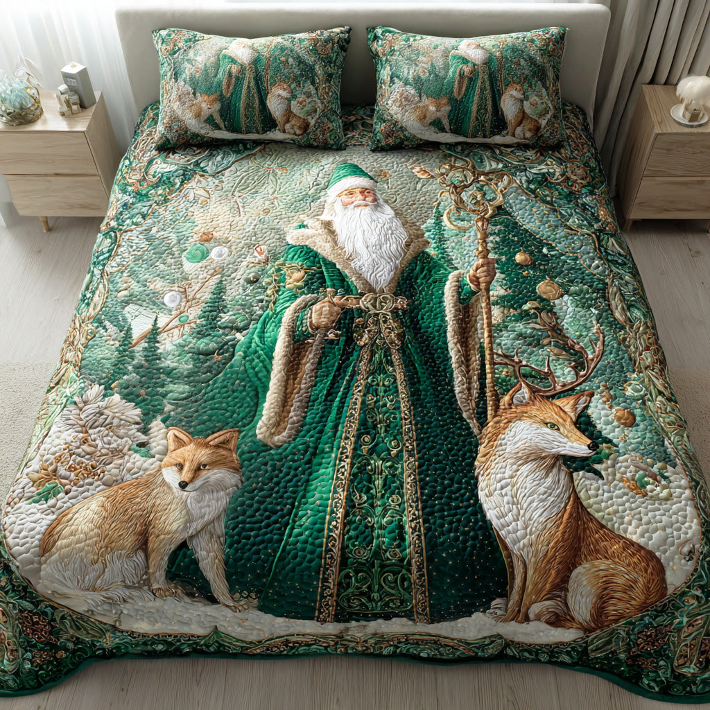 Santa Star Magic 3-Piece Quilted Bedding Set NCU0NTD892