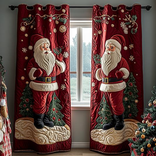 Santa Star Quilted Curtains NCU0DDK1715