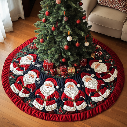 Santa Wish Christmas Quilted Tree Skirt NCU0DDK1670