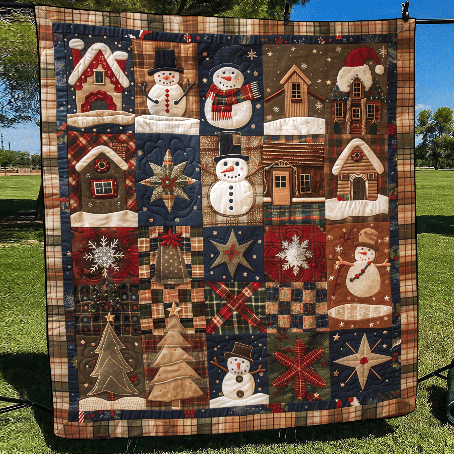 Santa's Village Quilted Blanket NCU0TH1020