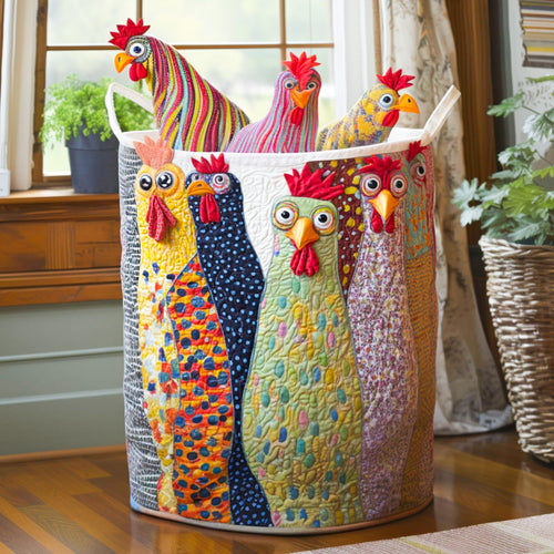 Sassy Hens Quilted Laundry Basket NCU0PTT788