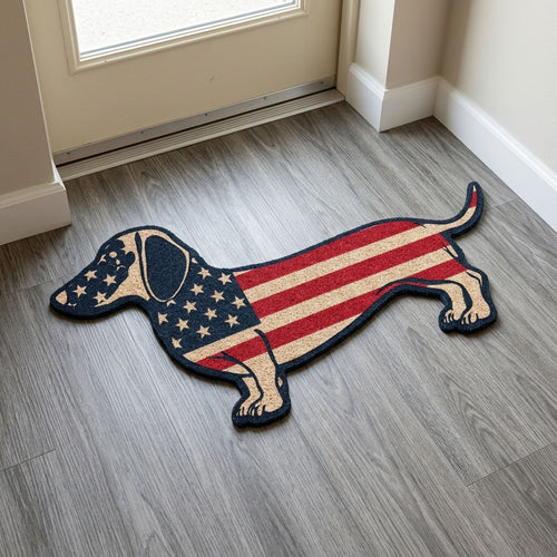 Sausage Dog Custom Shape Doormat NCU0DDK2607