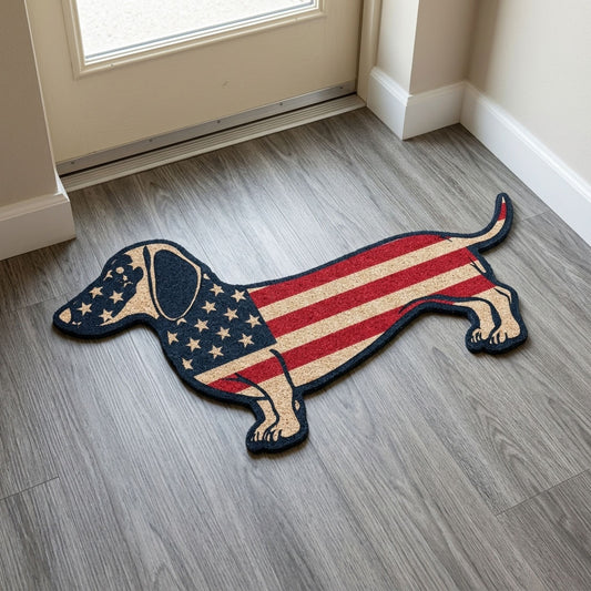 Sausage Dog Custom Shape Doormat NCU0DDK2607