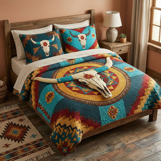 Savage Frontier 3-Piece Quilted Bedding Set NCU0NTD1701
