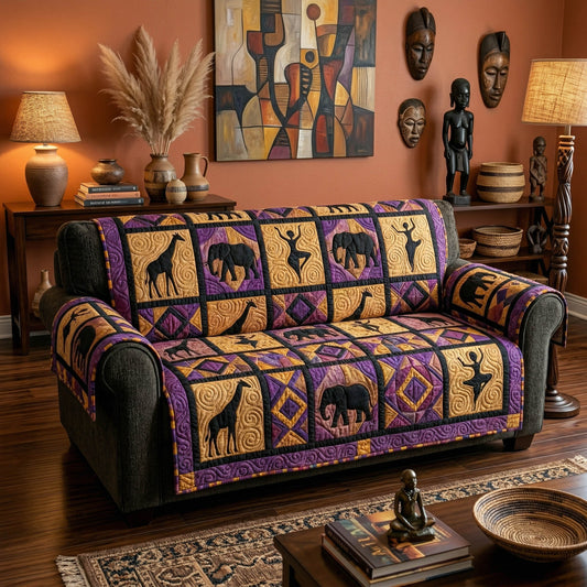 Savannah Sunset Quilted Sofa Cover NCU0NTD1857