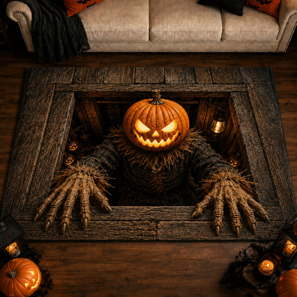 Scarecrow Below Area Rug NCU0DV2359