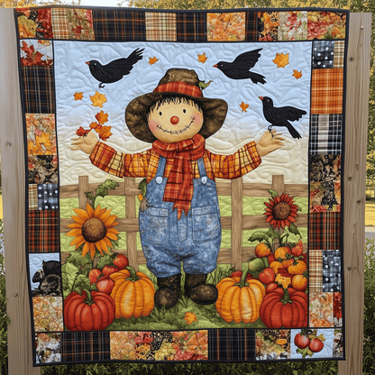 Scarecrow Happiness Quilted Blanket NCU0TH1844