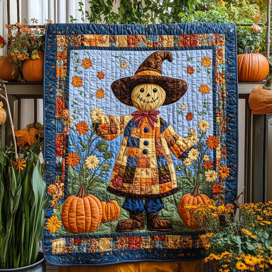 Scarecrow Harvest Vibe Quilted Blanket NCU0PD733