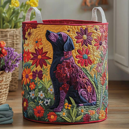 Scarlet Bloom Quilted Laundry Basket NCU0NXD728