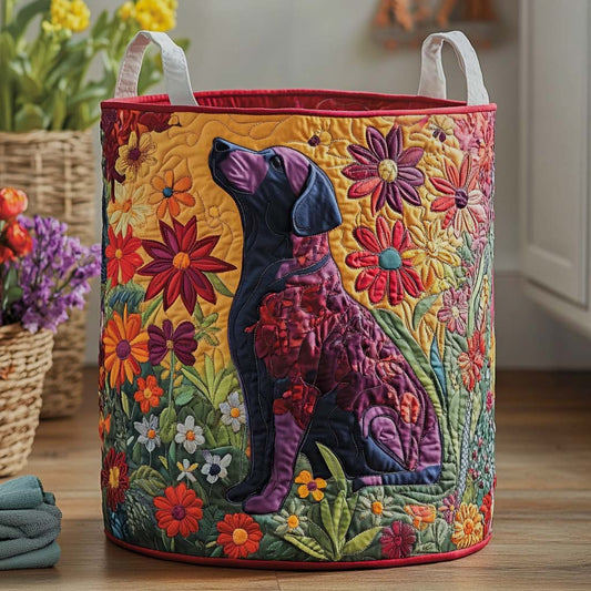 Scarlet Bloom Quilted Laundry Basket NCU0NXD728